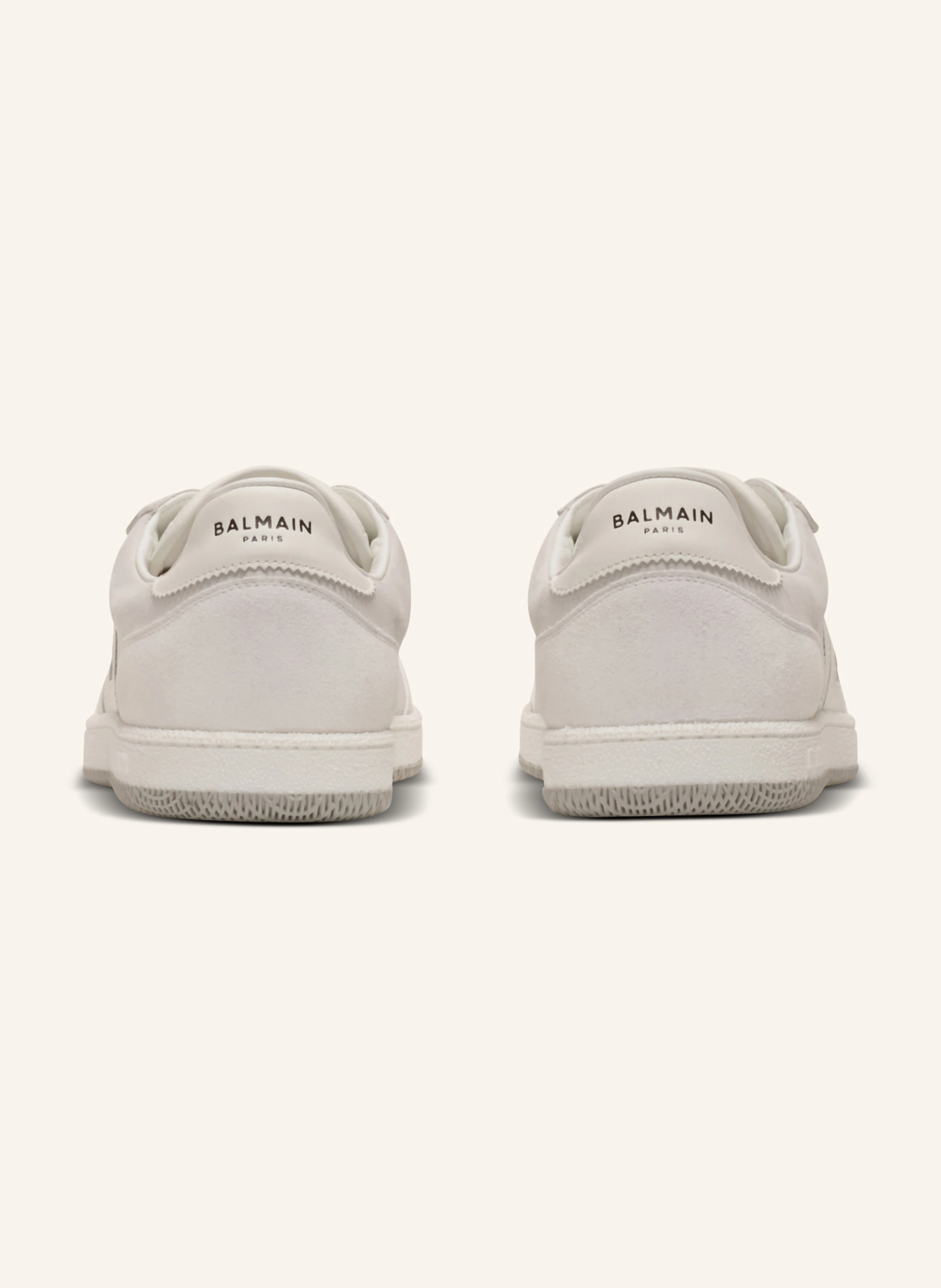 BALMAIN Sneakers Balmain Swan aus Kalbsleder und Wildleder