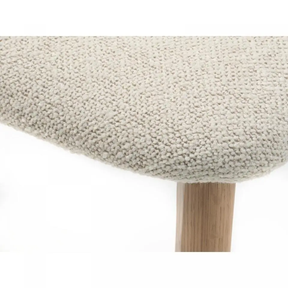 Nordic Home - Elim eetkamerstoel bouclé - naturel