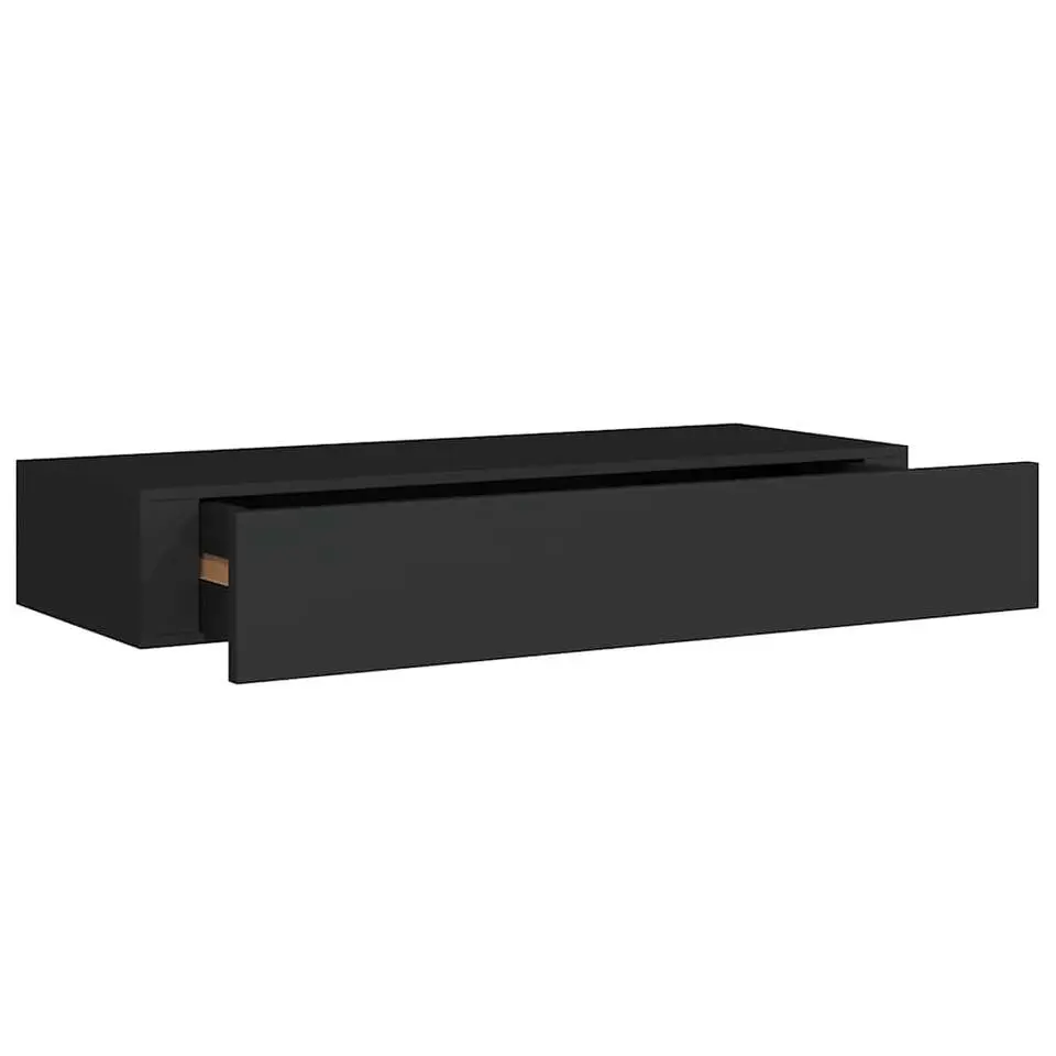 vidaXL - Ladeschap - Zwart - MDF