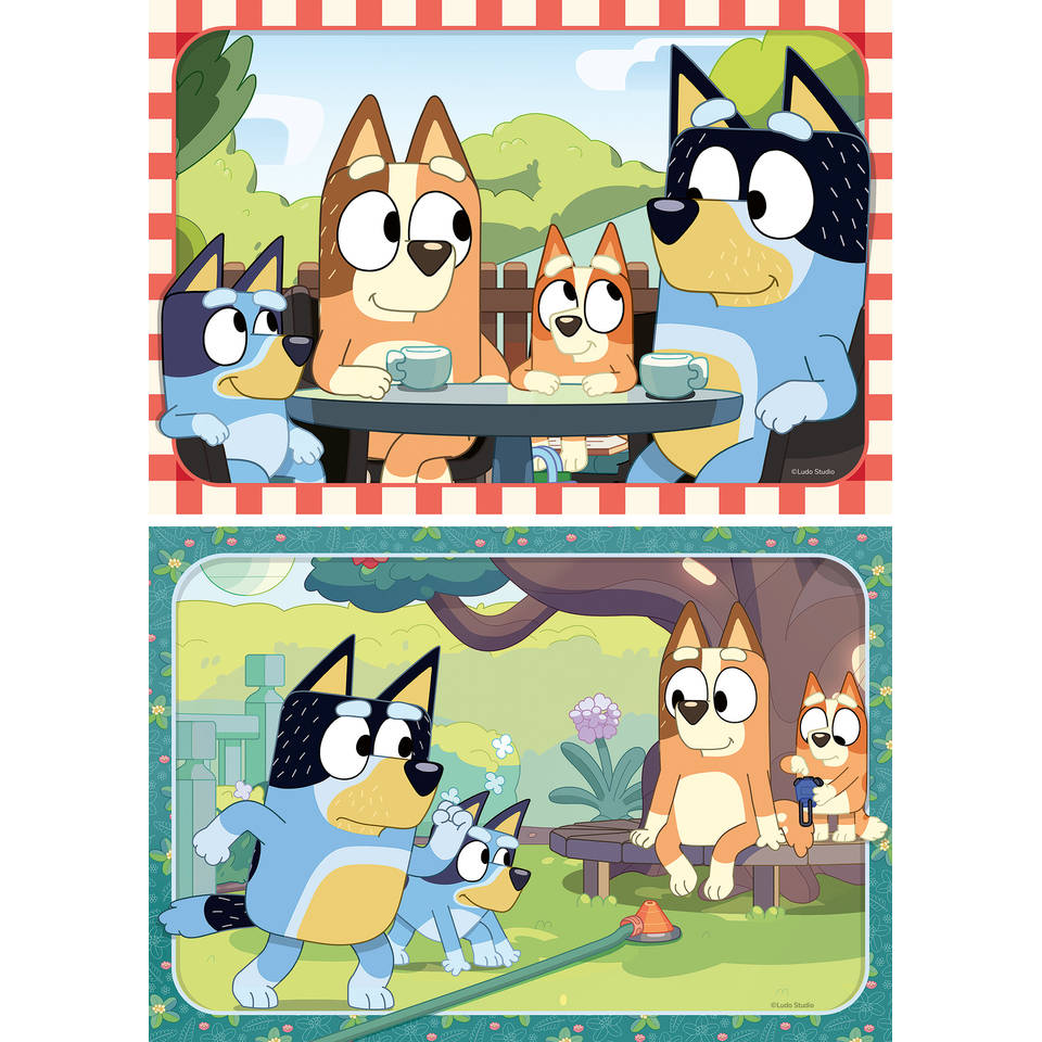 Ravensburger Bluey puzzelset - 2 x 12 stukjes