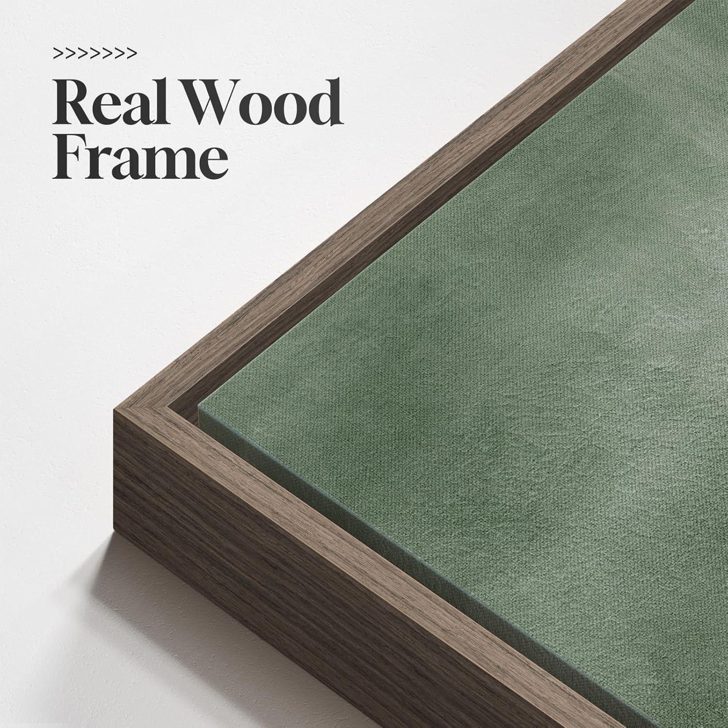 Gerahmte abstrakte Wandkunst, Salbeigrün, moderne Leinwanddrucke, Kunstwerk für Wände, quadratisch, minimalistisch, komplett grün, abstrakte Bilder für Wohnzimmer, Flur, Kamin, Schlafzimmer, Heimbüro