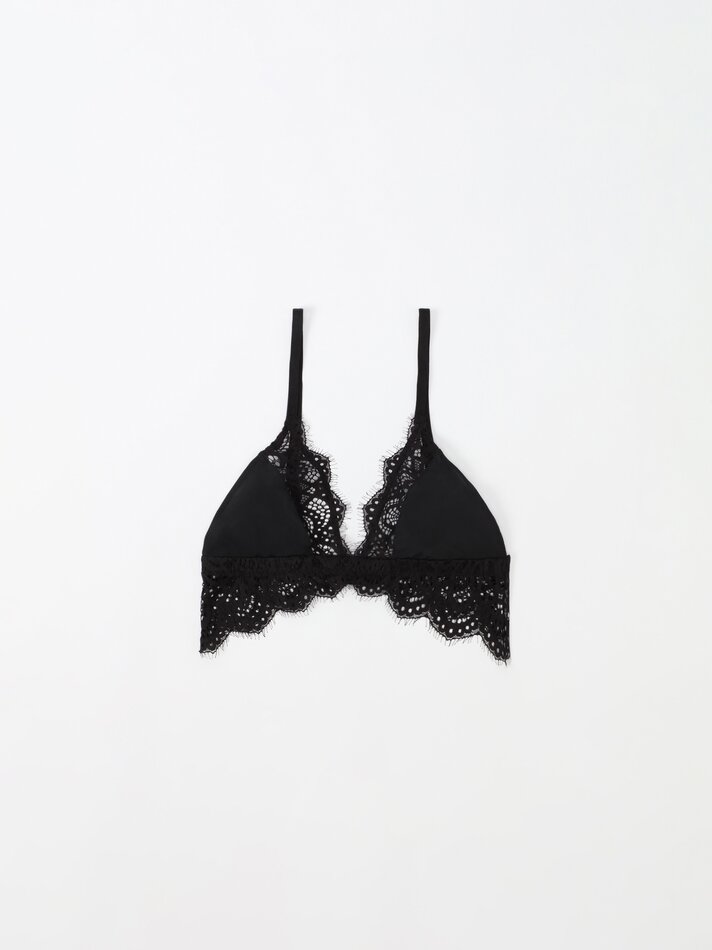 Conjunto com 2 sutiãs combinando - Preto