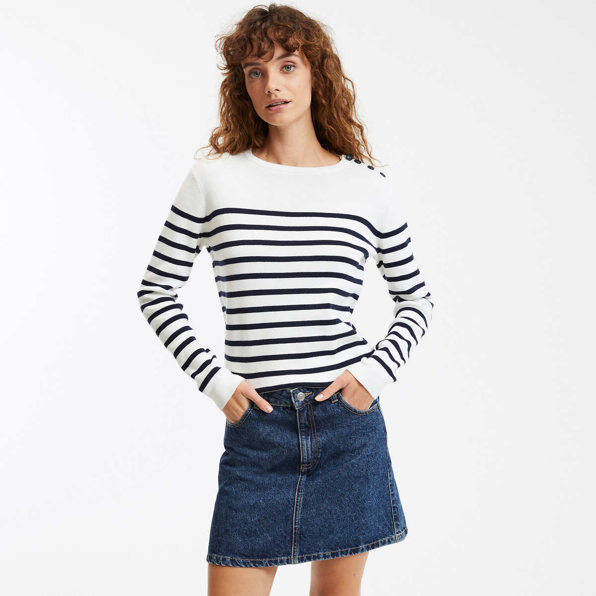 COLEÇÕES LA REDOUTE<br>Suéter azul marinho