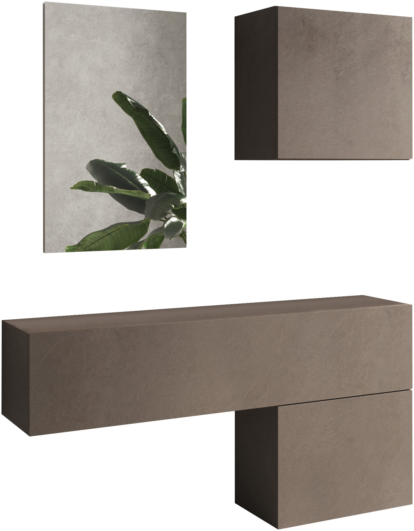 INOSIGN Garderoben-Set »Infinity, 4tlg. Breite 138 cm, Höhe variabel, moderne Garderobe« Spar-Set, 4 Stk. tlg.