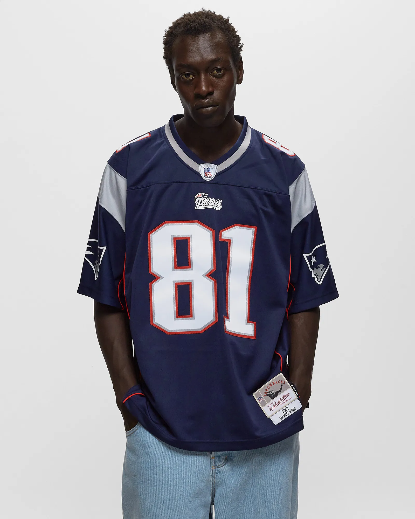 Mitchell & Ness NFL LEGACY JERSEY NEW ENGLAND PATRIOTS 2007 RANDY MOSS #81