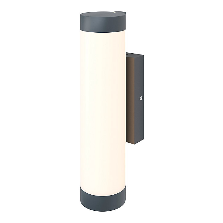 Applique murale Callisto taille M LED intégrée 1400lm 16W IP44 GoodHome gris anthracite