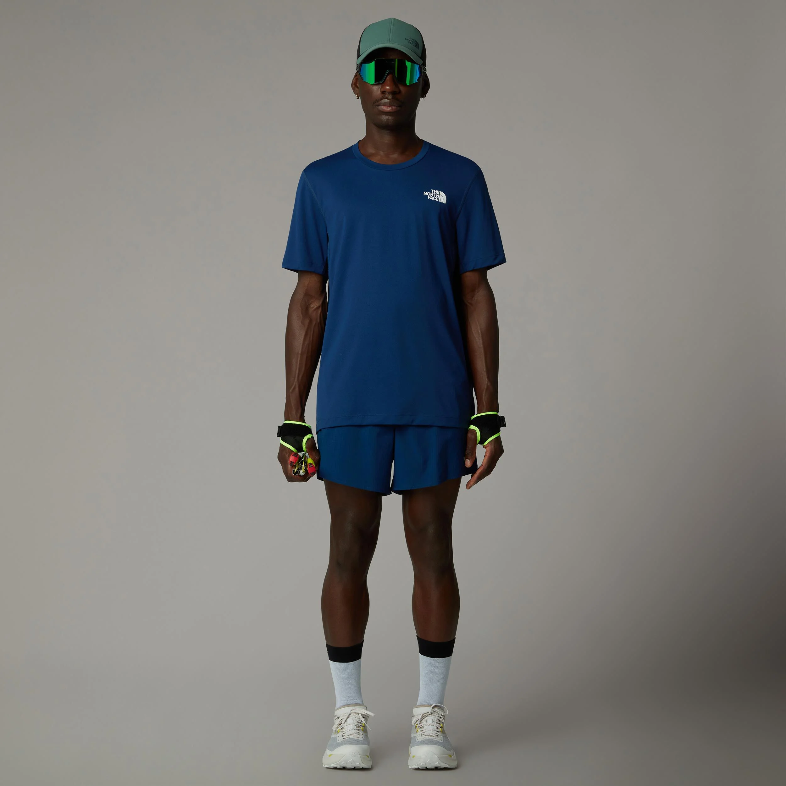 The North Face Lightbright Tee Maillot De Course Hommes - Bleu Foncé