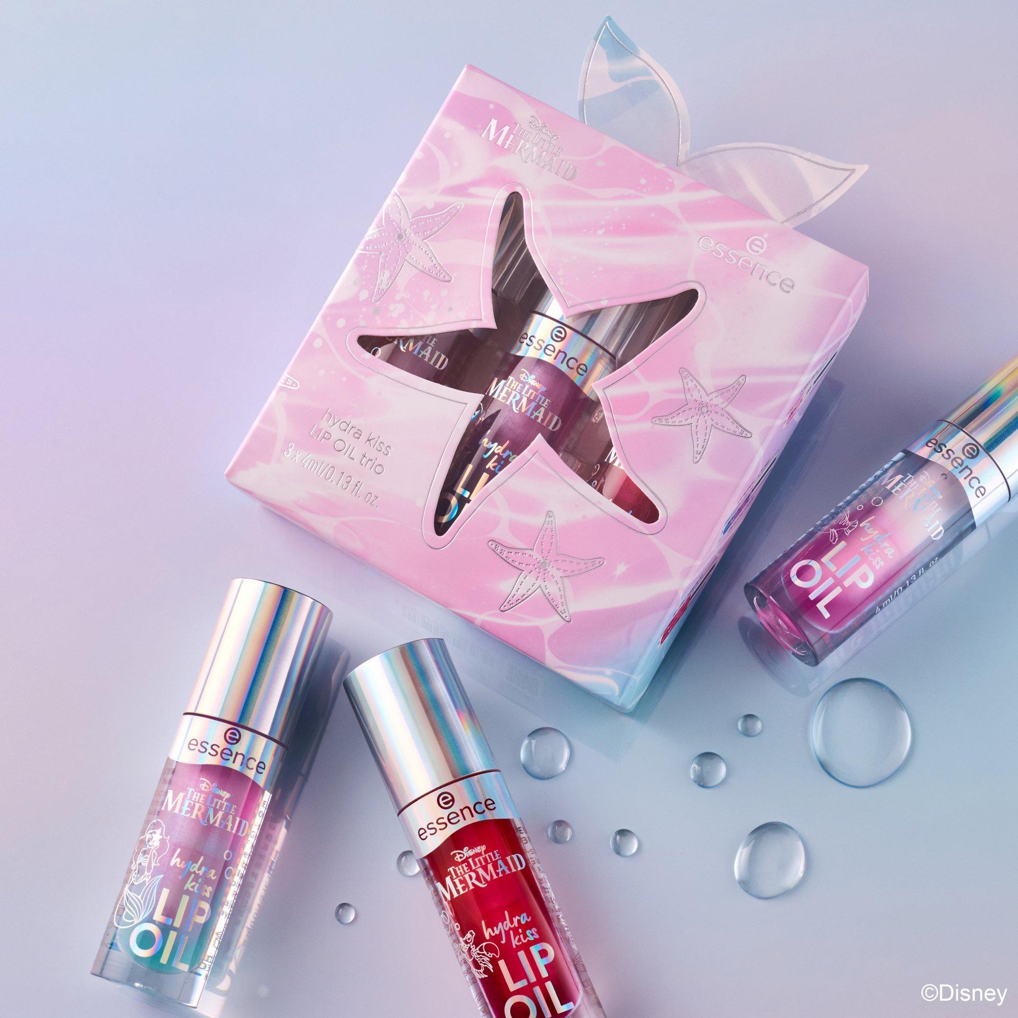 Disney THE LITTLE MERMAID hydra kiss LIP OIL trio