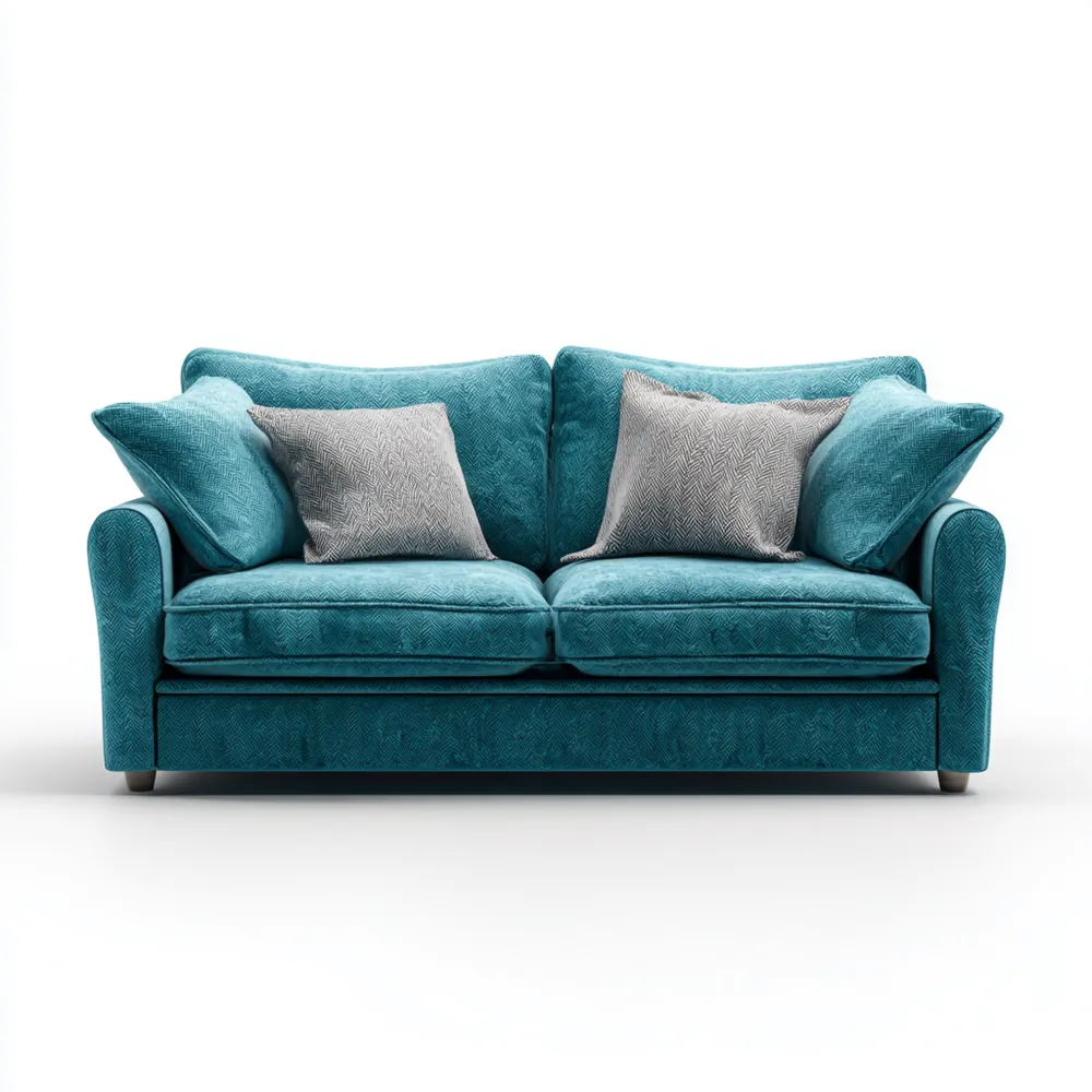 2-Sitzer-Sofa 150x85x90 cm Samtpolsterung - Türkis - Klassisches Desig