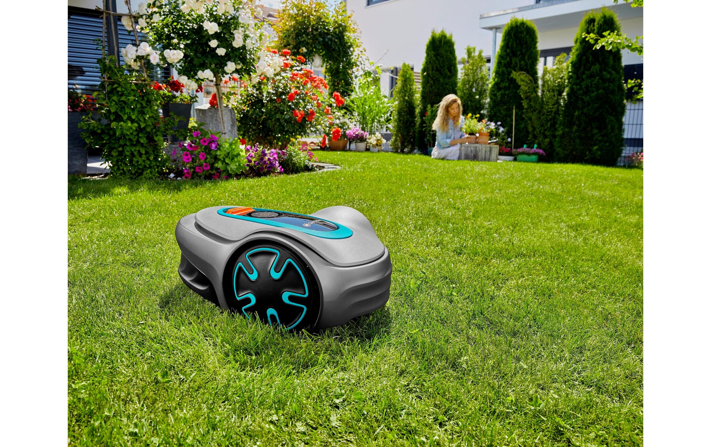 GARDENA Rasenmähroboter »Sileno minimo 50«  Hebesensor, Neigungssensor, Schnitthöheneinstellung