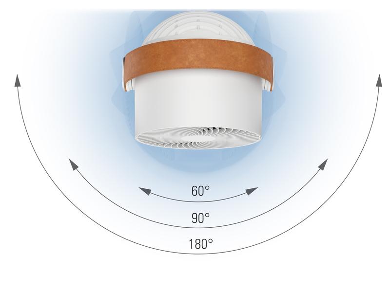 Stadler Form Tischventilator Leo Weiss 3D Tischventilator mit Fernbedienung