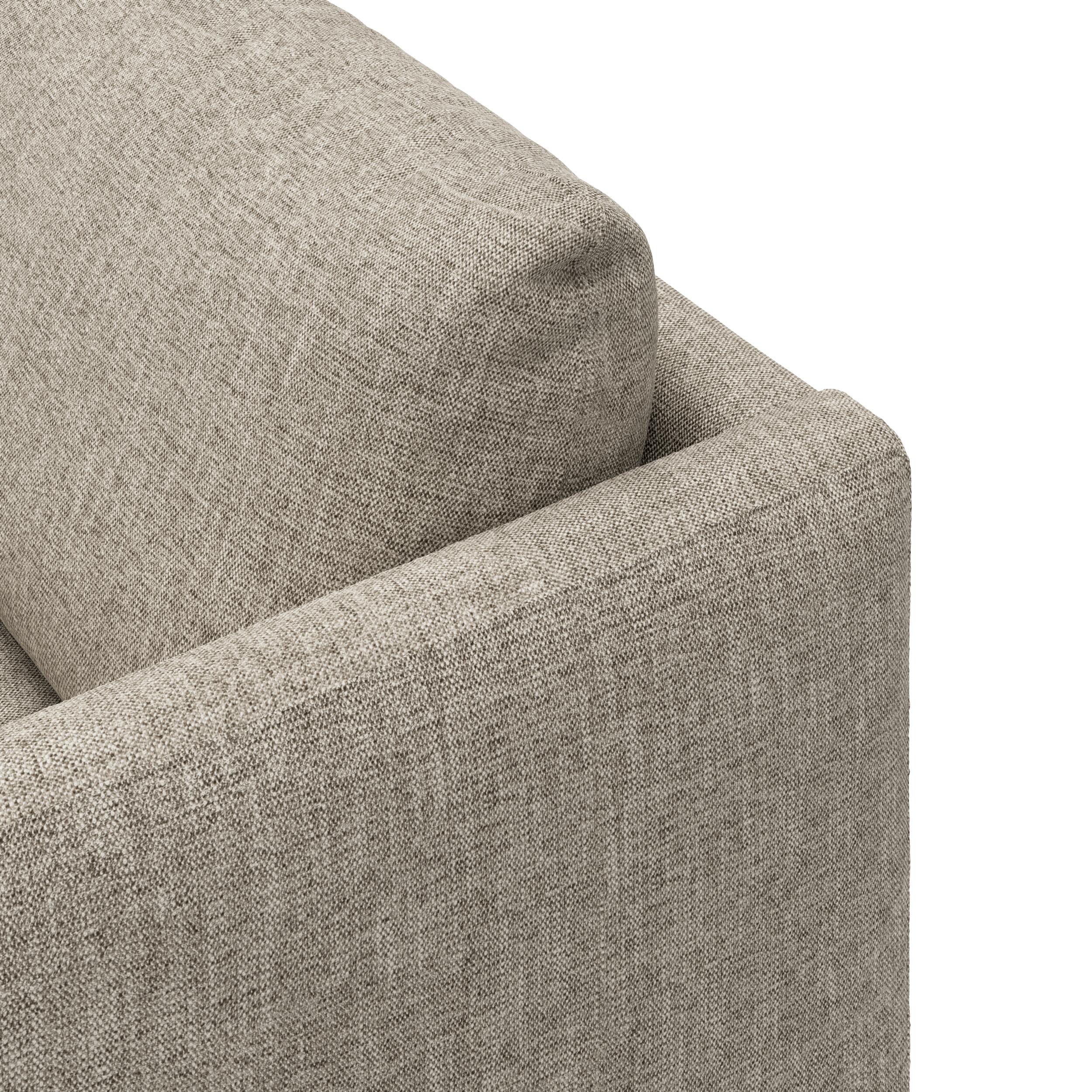Bjorn venstrevendt sofa med pufafslutning