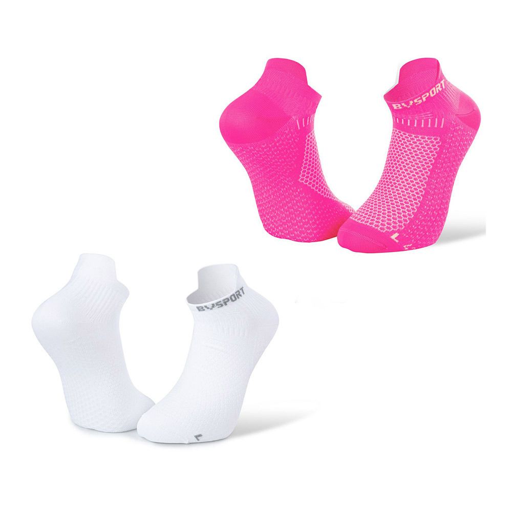 BV Sport LIGHT 3D ULTRA - Chaussettes x2 blanc/rose