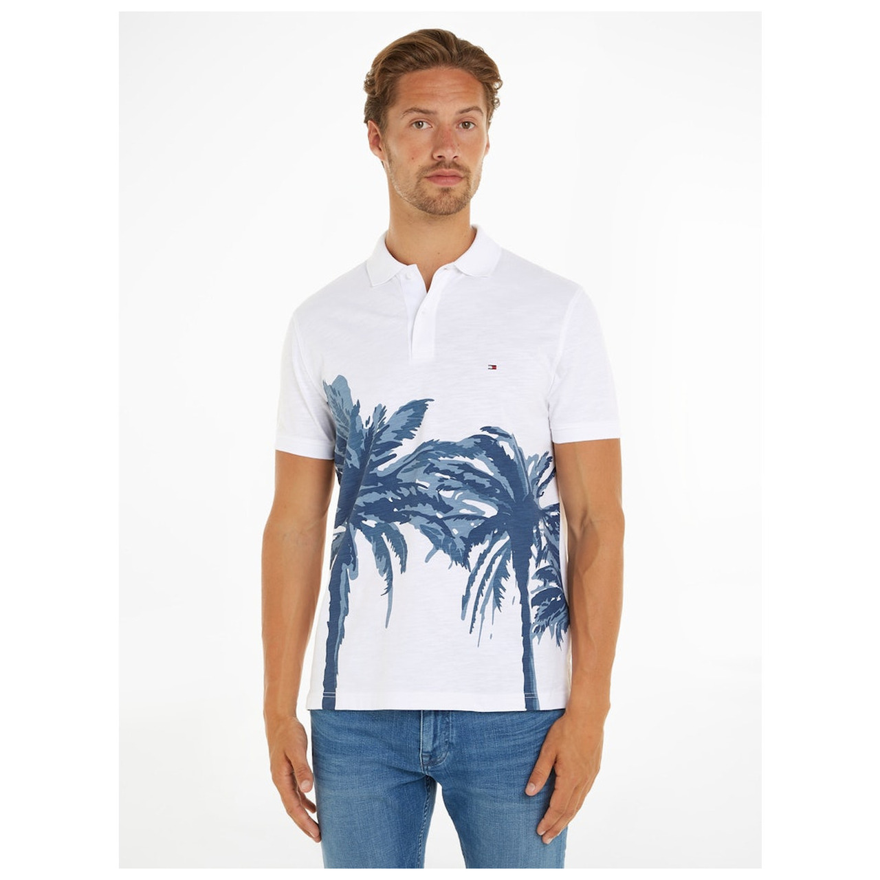 Tommy Hilfiger PALM PLACEMENT PRINT REG POLO