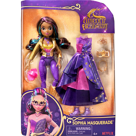 Unicorn academy sophia maskerade dukke