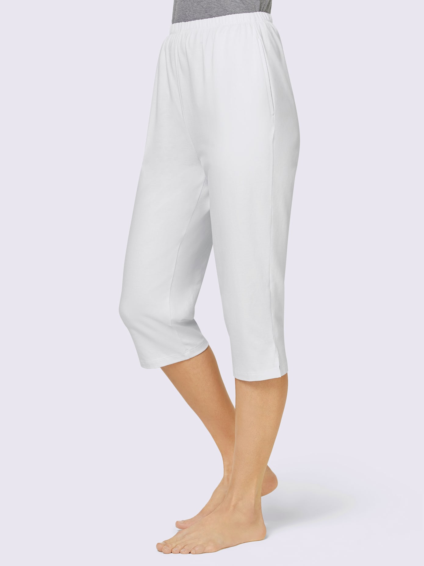Lot de 2 pantalons corsaires en jersey doux