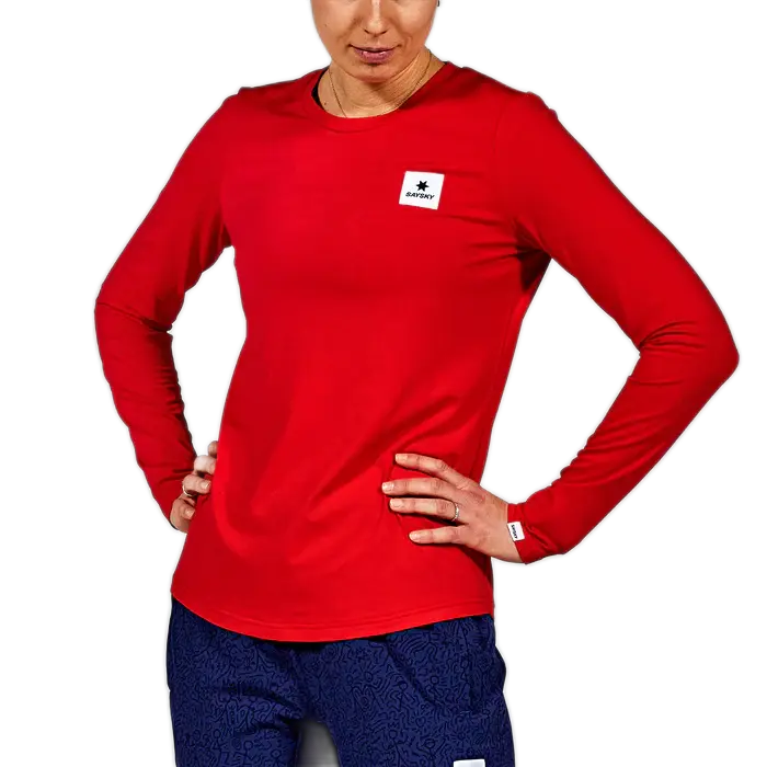saysky w clean pace long sleeve 634 lwrls01 5004 red