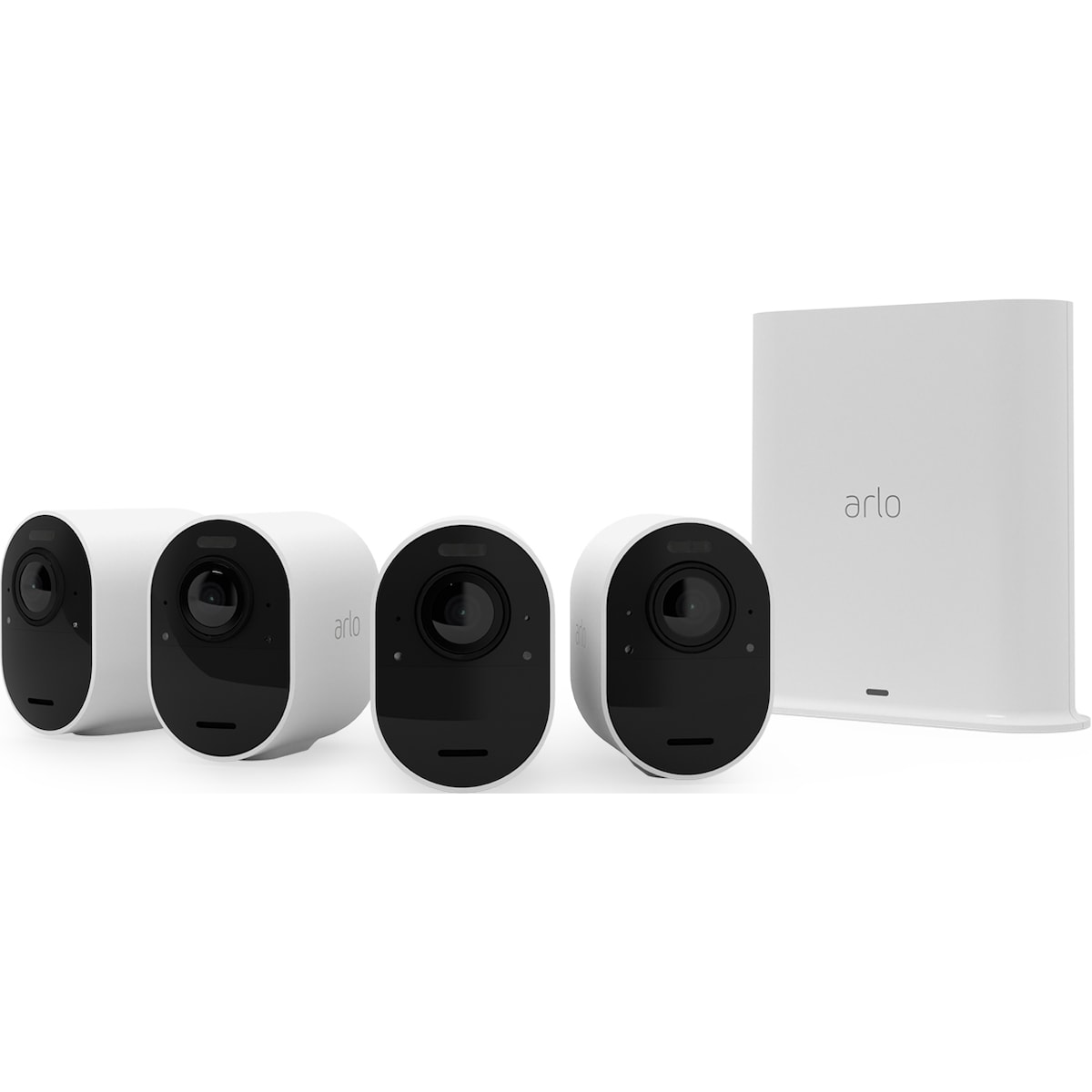 Arlo Ultra 2 4K trådløst sikkerhetskamera (4-pakning, hvit)