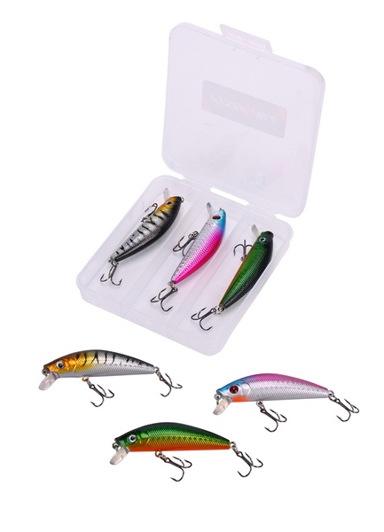 Set de Leurres Durs Flottants Fish4All Hardlure Kit Prey 1 - 7cm 8.1g (3 Pièces)