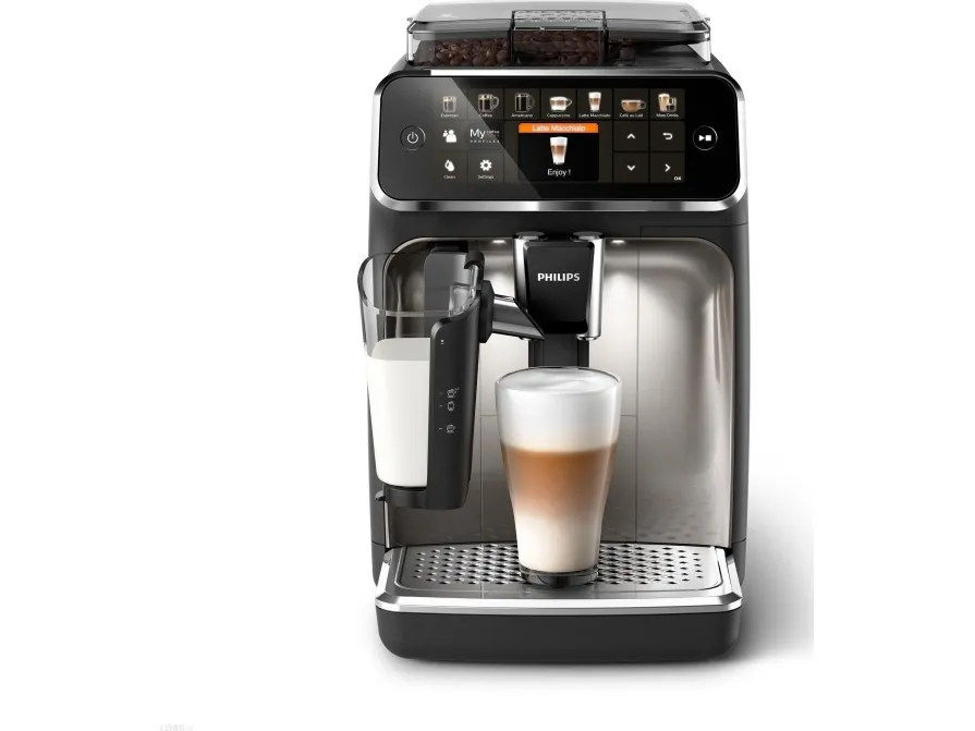 [OUTLET] - Philips 5400 series EP5447 - Automatisk kaffemaskine med mælkeskummer - 15 bar - sort