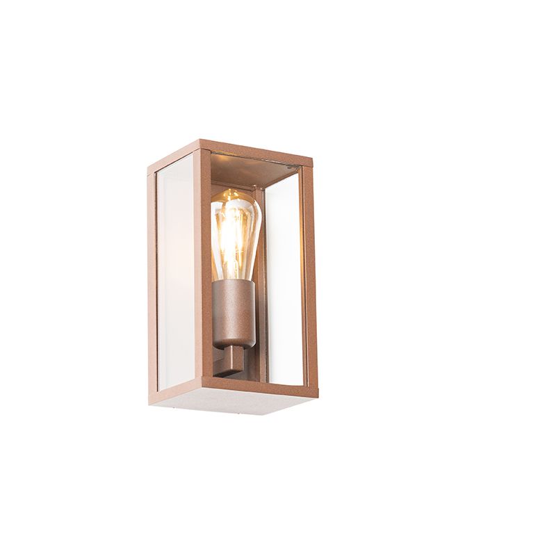 Industriële wandlamp roestbruin 26 cm IP44  - Charlois