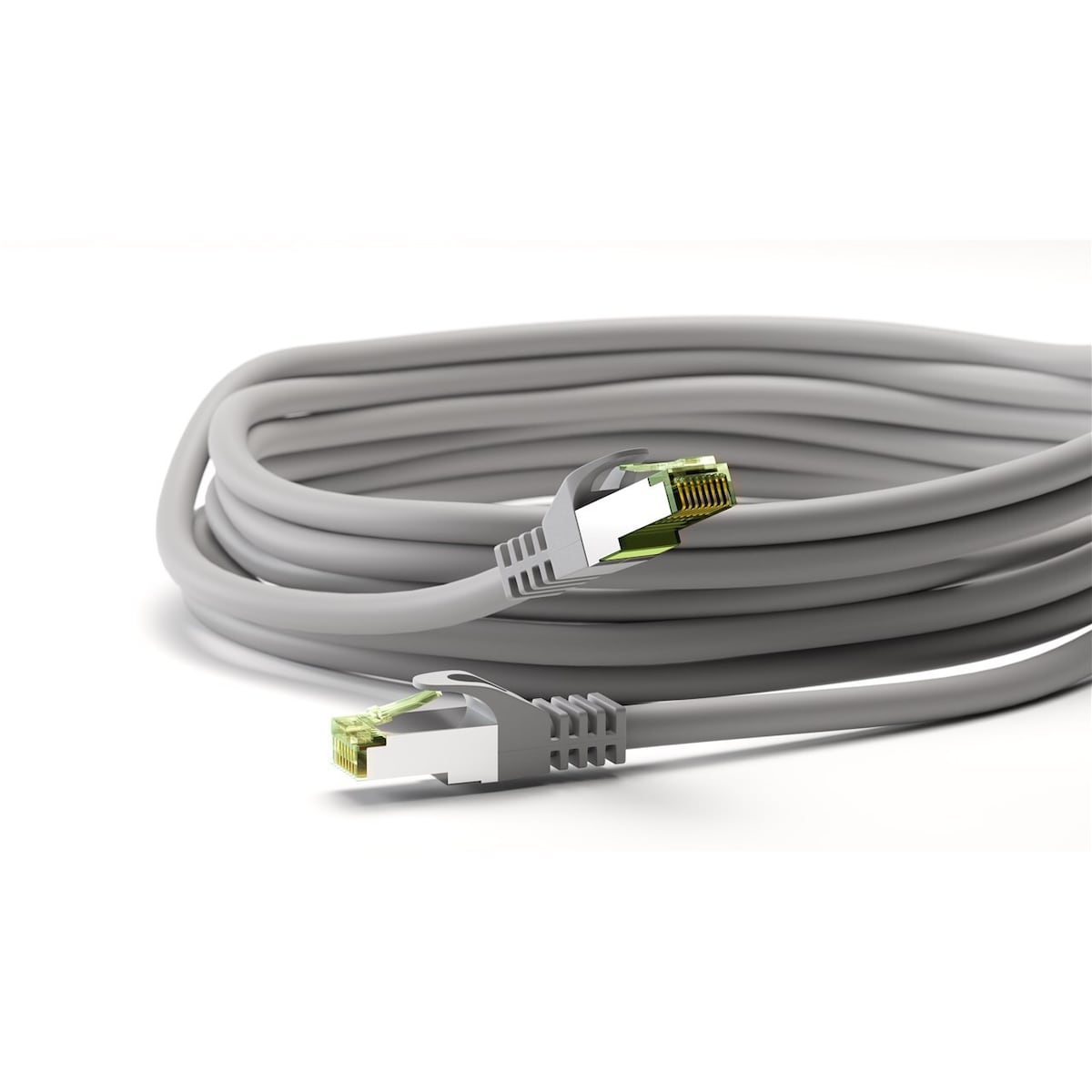 Goobay GHMT-sertifisert CAT 8.1 patchkabel, S/FTP (PiMF), grå