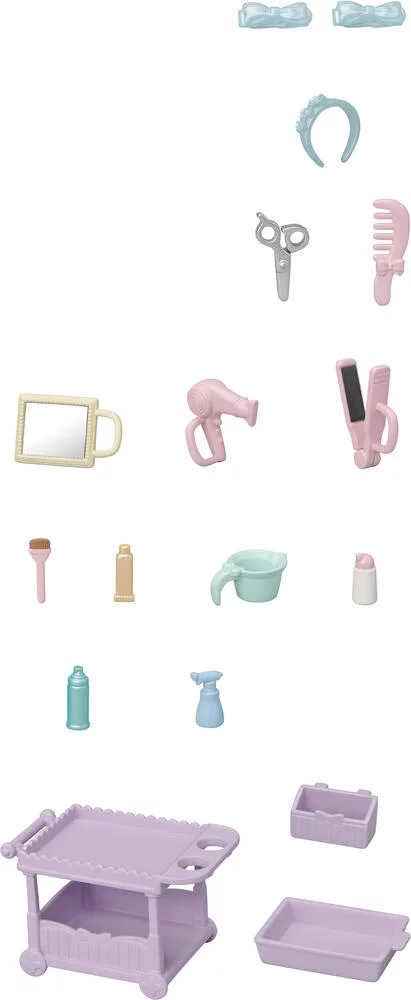 FIGURINE - LA MAMAN PONEY ET SON KIT DE COIFFURE - SYLVANIAN FAMILLES
