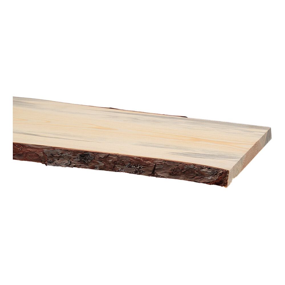 HYLLEPLAN FURU MED BARK 18X250-300X1200MM