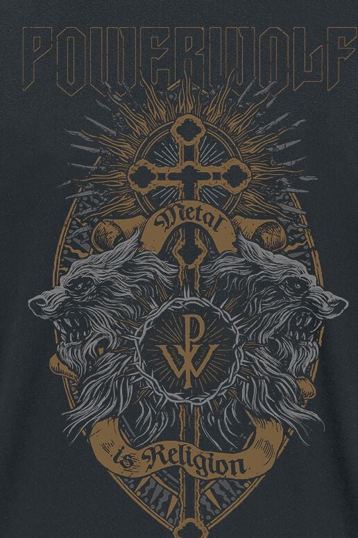 Crest Wolves | Powerwolf T-Shirt Manches courtes
