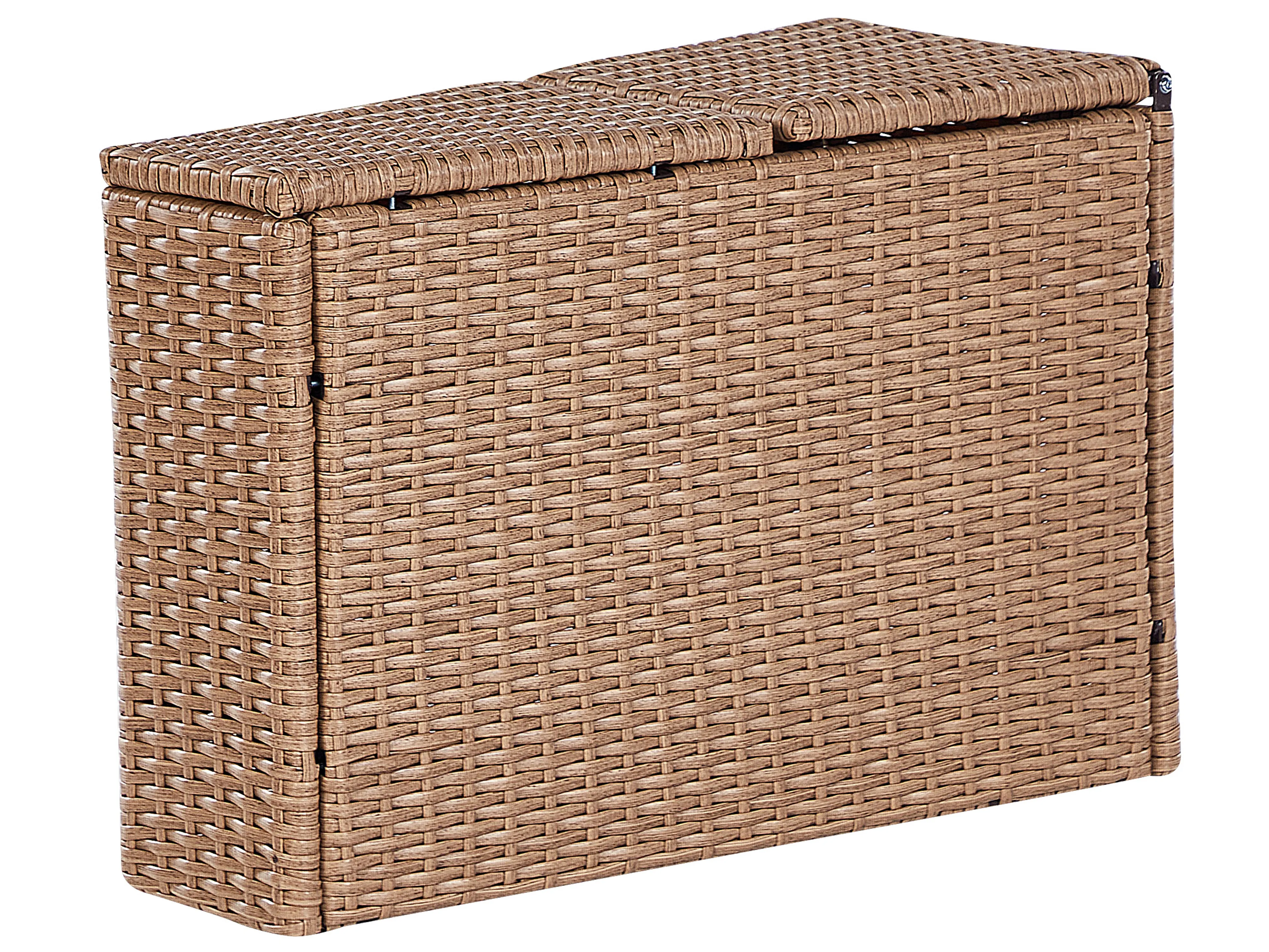 Loungeset met tafel 9-zits SEVERO PE rotan Zandbeige