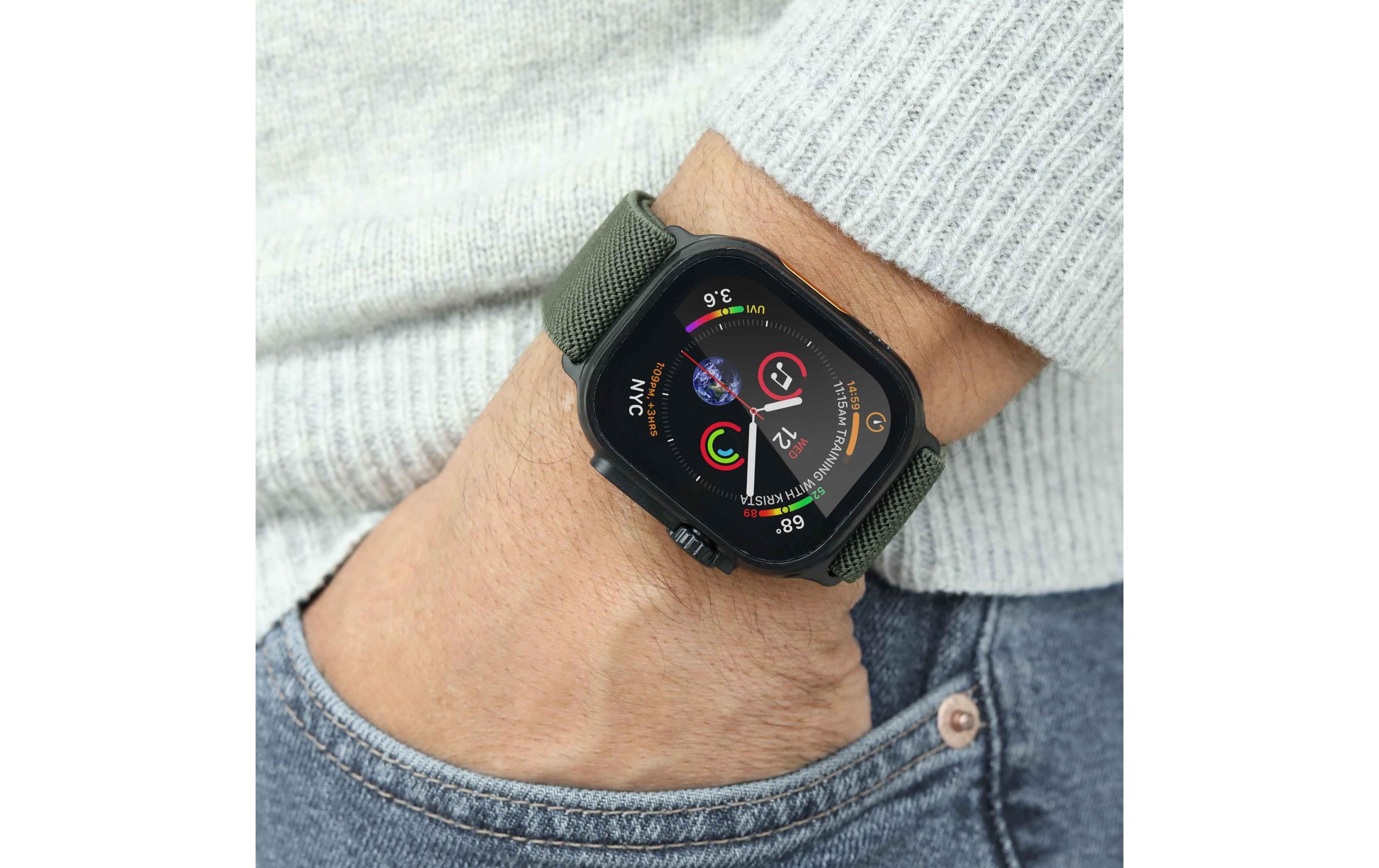 Armband Classic Nylon Loop Apple Watch 40/41/42 mm OliveArmband für Apple Watch 40/41/42 mm