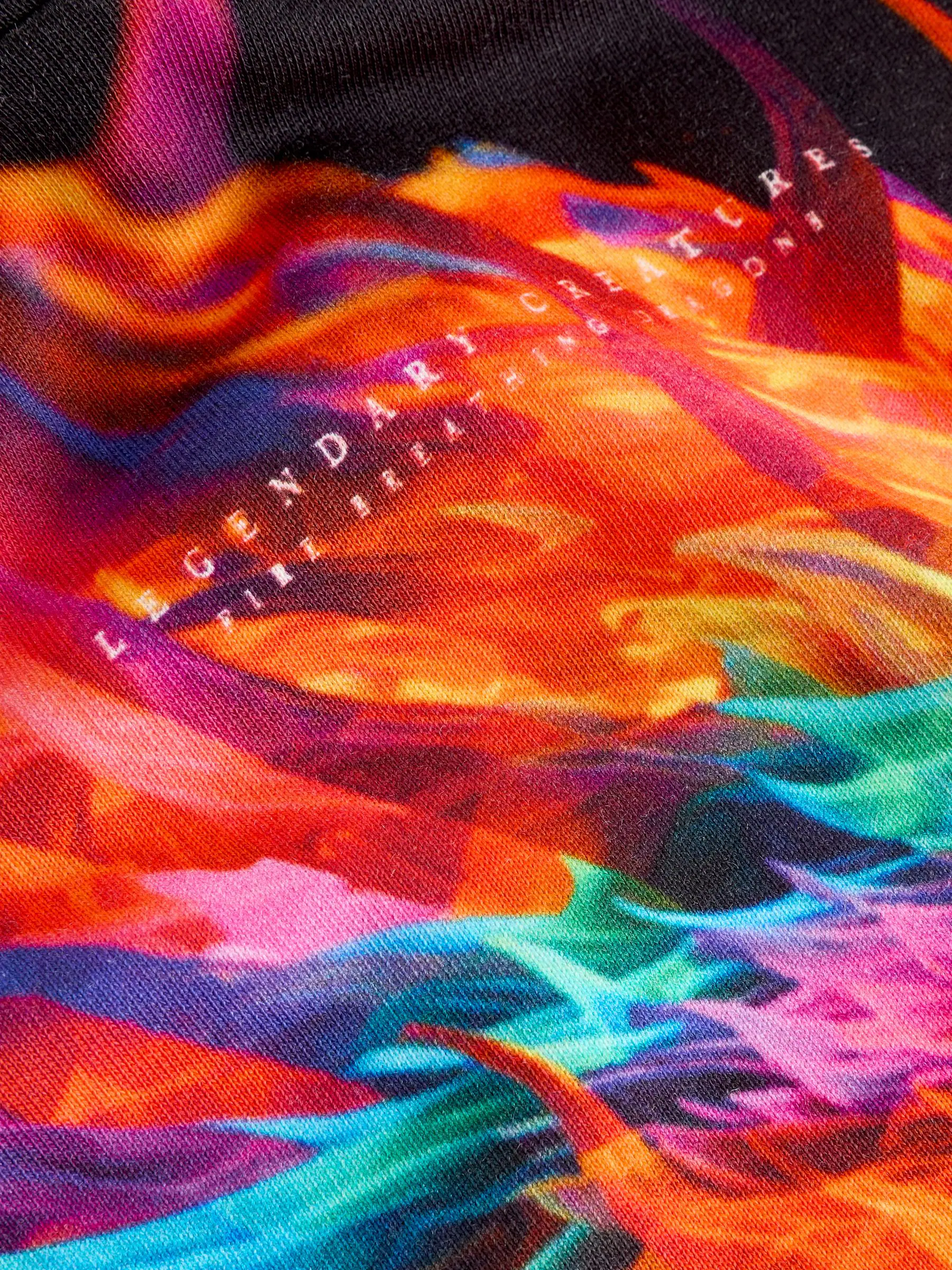 Zwart met draak - Grafische print hoodie voor oudere jongens (3-16jaar)