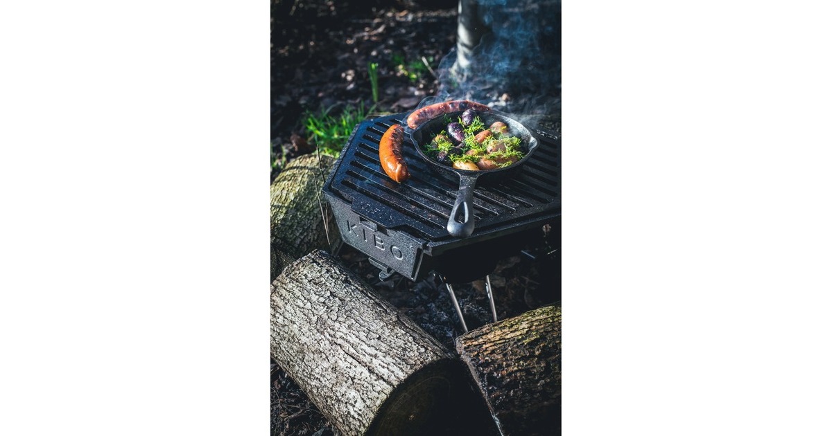 The WindmillKIBO Grill Model 3.0 houtskoolbarbecue  (Zwart)
