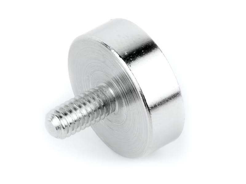 supermagnete Haftmagnet mit Gewindzapfen Ø 1.6 cm, 10 Stück Topfmagnete