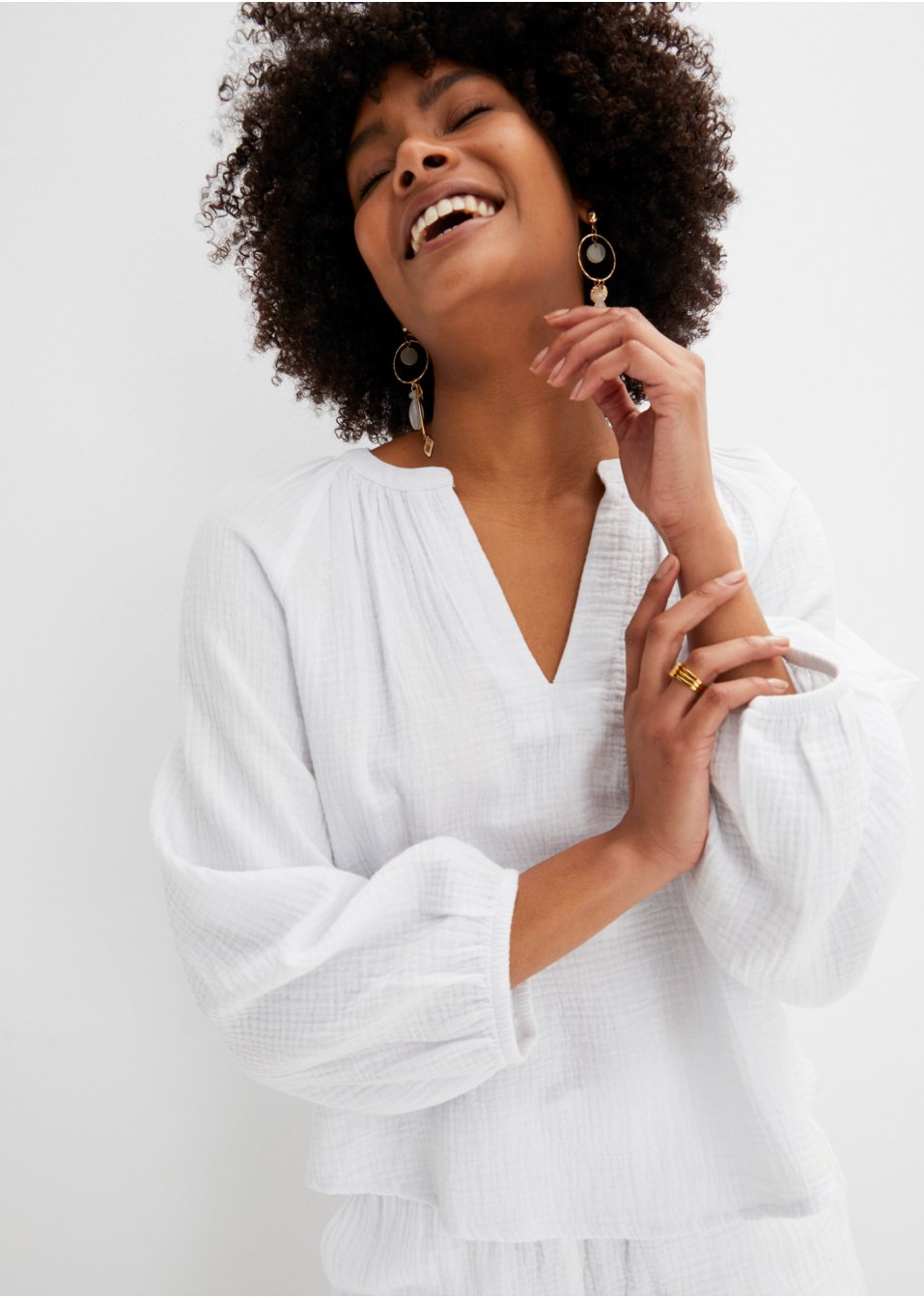 Blouse en gaze de coton