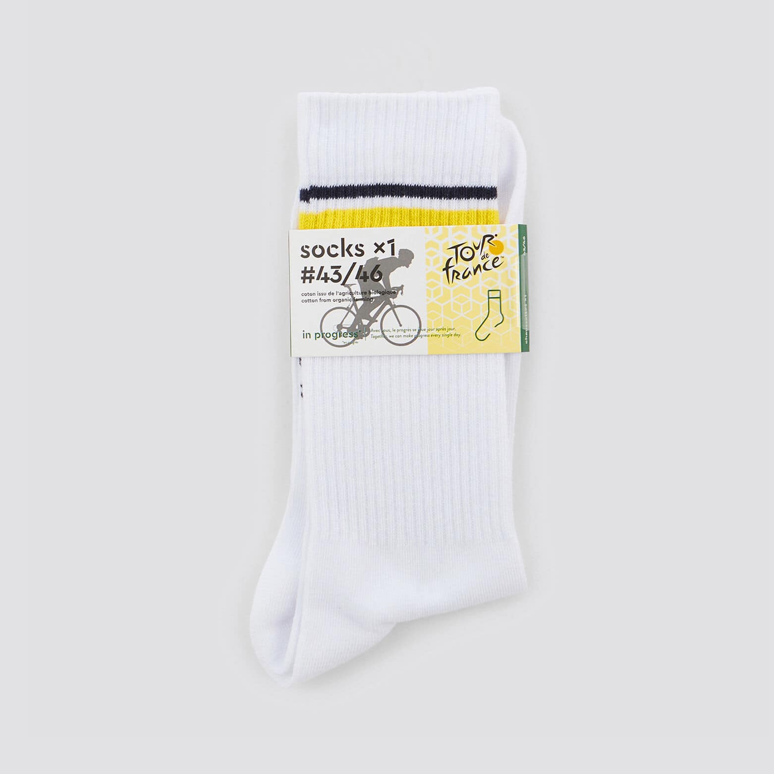 Chaussettes licence Tour de France Blanc