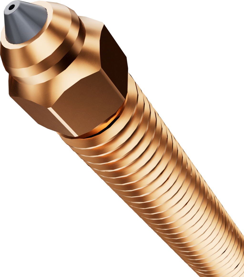 Phaetus  EndCoat Düse für Creality K2 Plus/Hi, 0,4 mm    High Flow Düse aus gehärtetem Stahl mit spezieller Beschichtung für Creality 3D Drucker