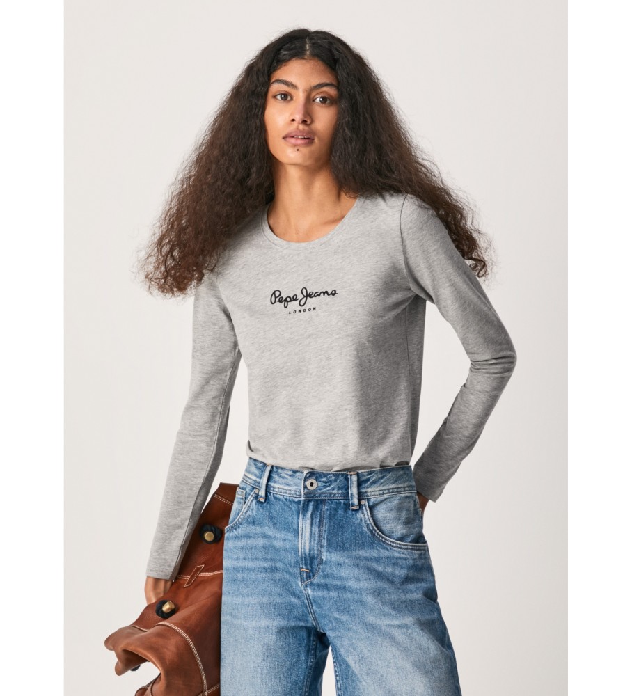 Camiseta Pepe Jeans Nova Virginia Ls N Cinza