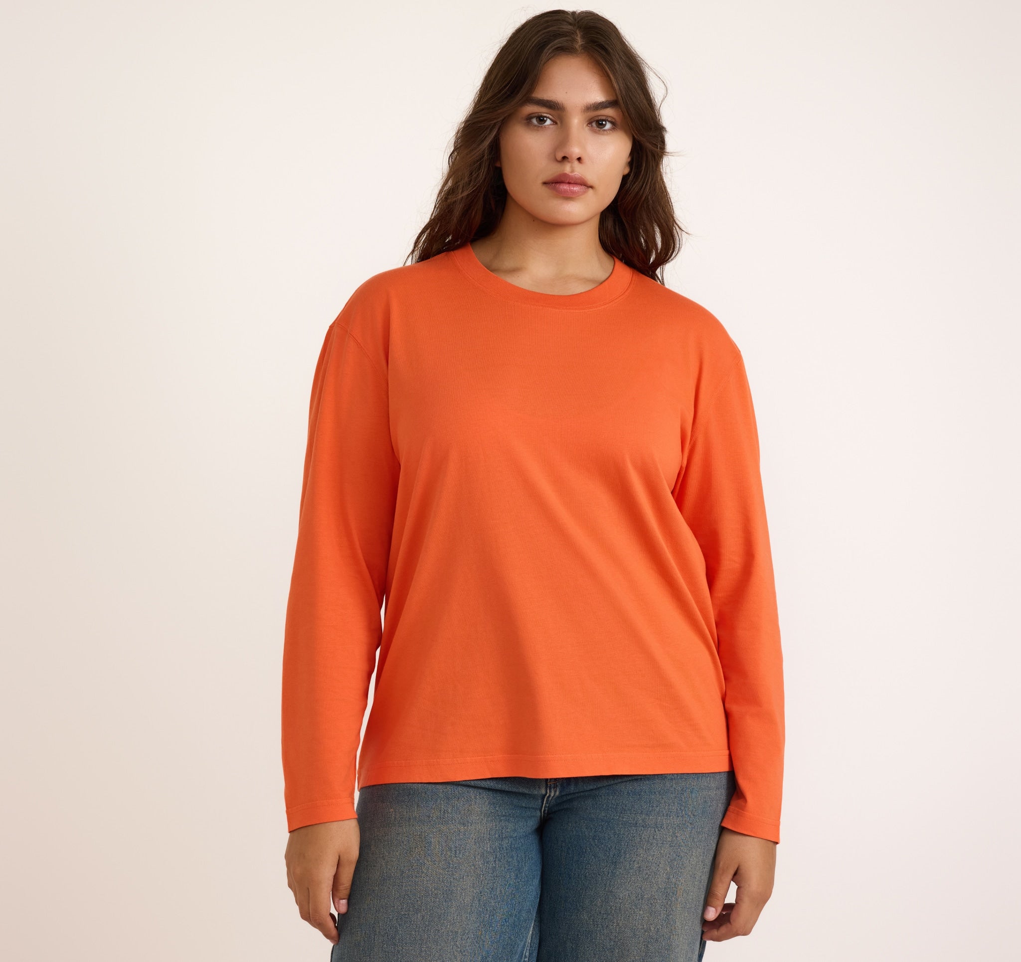 ORGANIC COTTON<br>True Heavy Boxy Long Sleeve Tee