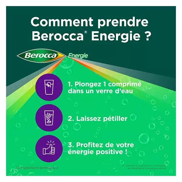 Berocca Energy Groselha Preta Vitaminas B e C Magnésio Zinco 45 comprimidos efervescentes