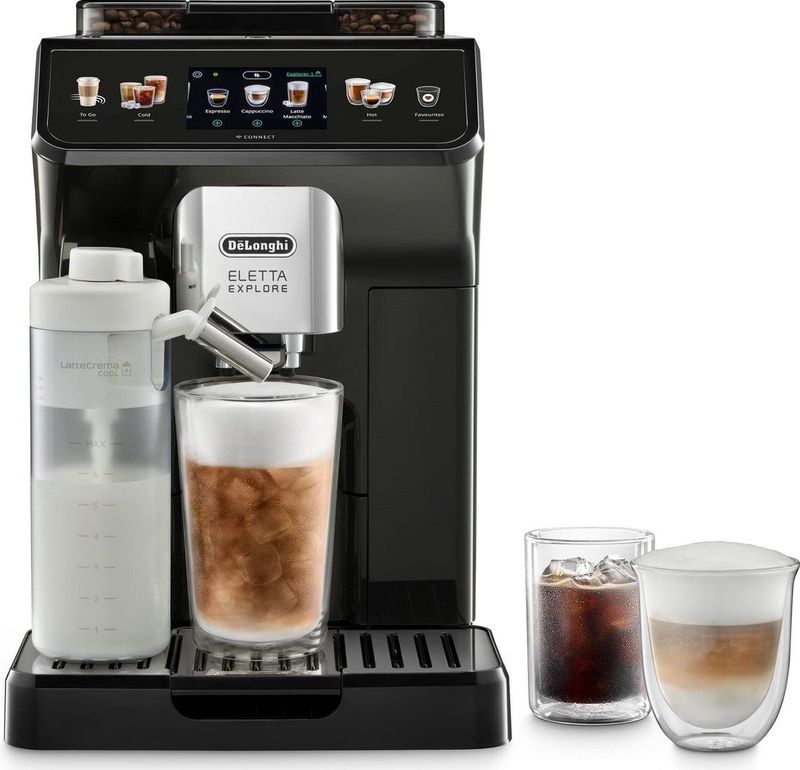 De'Longhi Eletta Explore - Volautomaat espressomachine - Zwart - Coldbrew