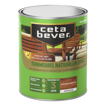 CetaBever tuinmeubelbeits Natuurlijk Effect mat douglas 750 ml
