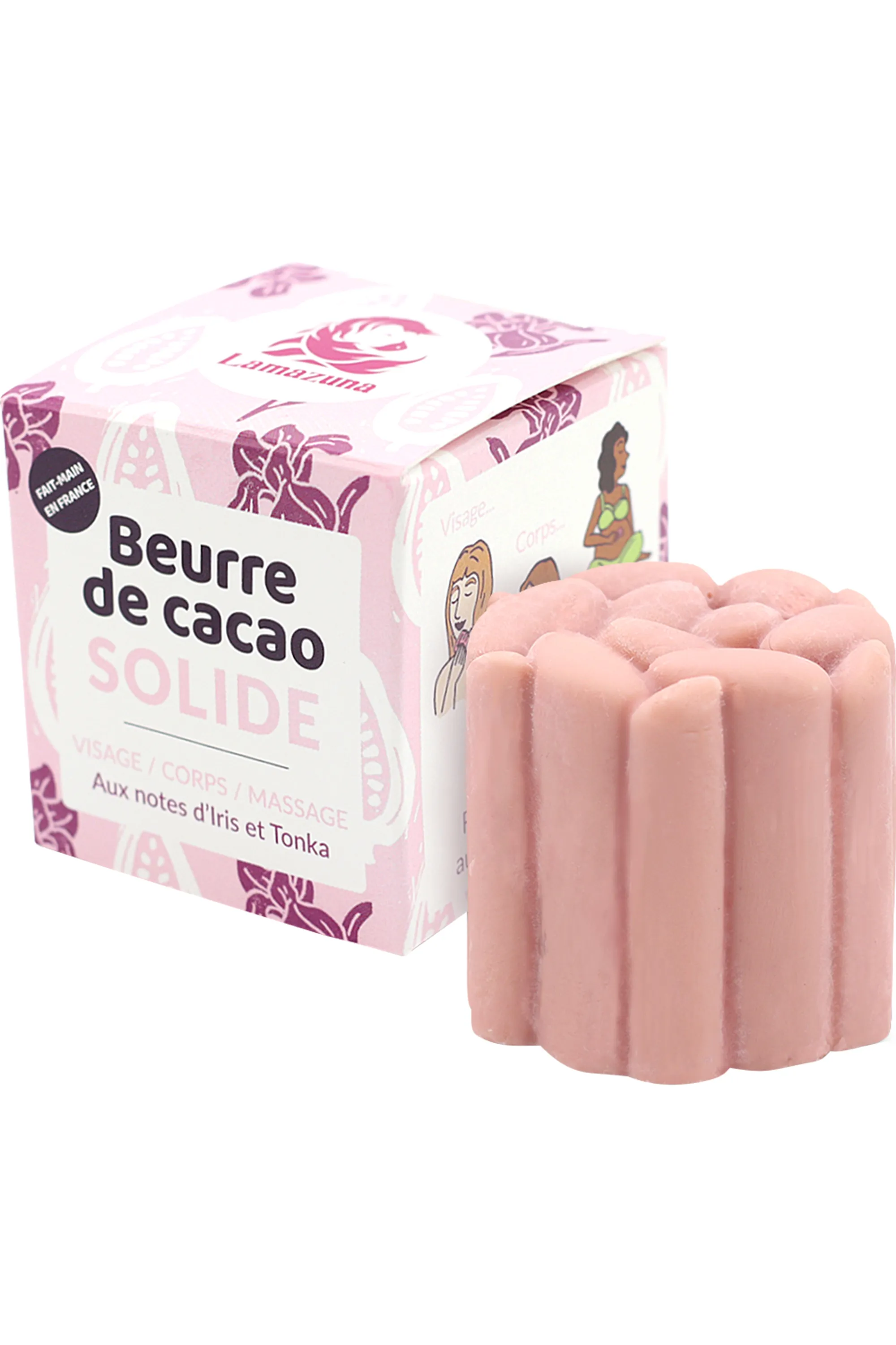 Lamazuna Beurre de cacao rose solide-54 ml