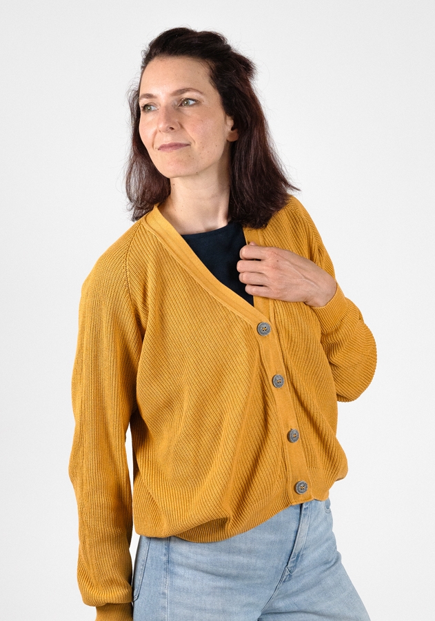 WE ARE ZRCL Damen-Knit-Cardigan Ida Swiss Edition Amber