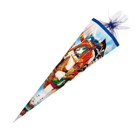 Nestler Schultüte Piraten, 85 cm 6-eckig