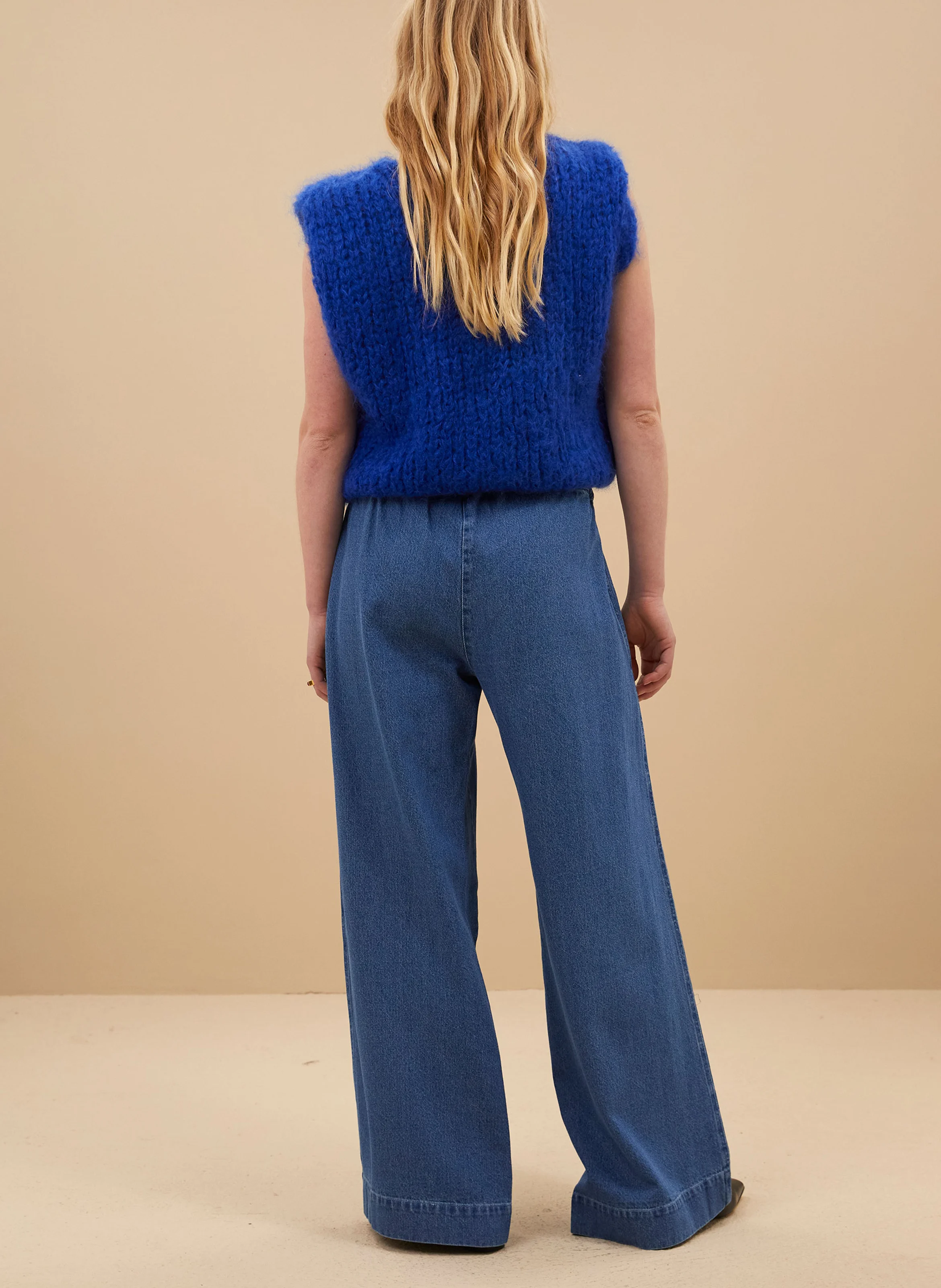 JAMES SPENCER - Pull col rond| Bleu