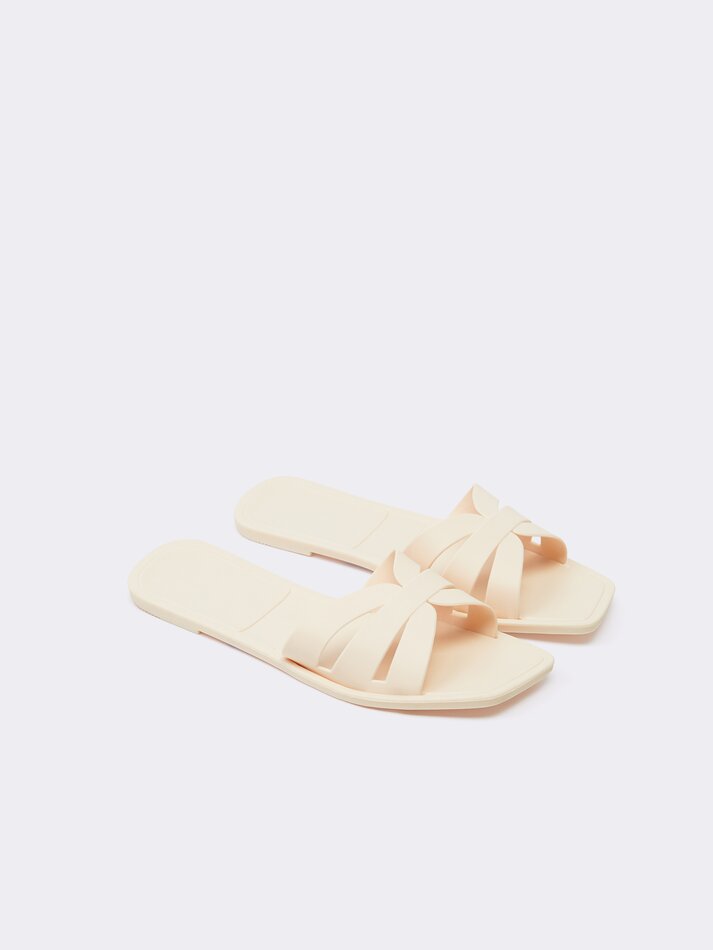 Sandália de banho - Branco-creme