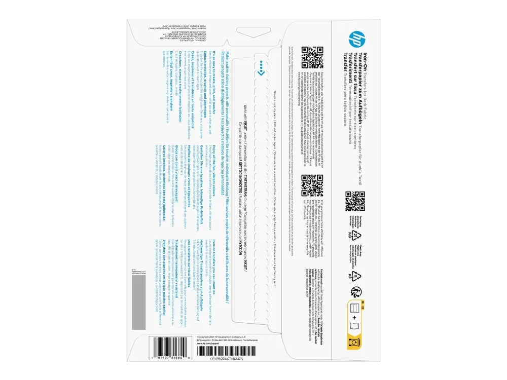 HP - Mat - A4 (210 x 297 mm) 10 ark mønsteroverførsler