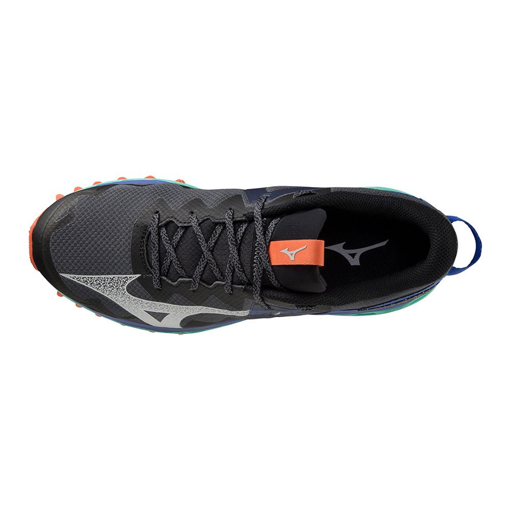 Mizuno WAVE MUJIN 9 - Chaussures trail Homme iron gate/nimbus cloud/amp. blue