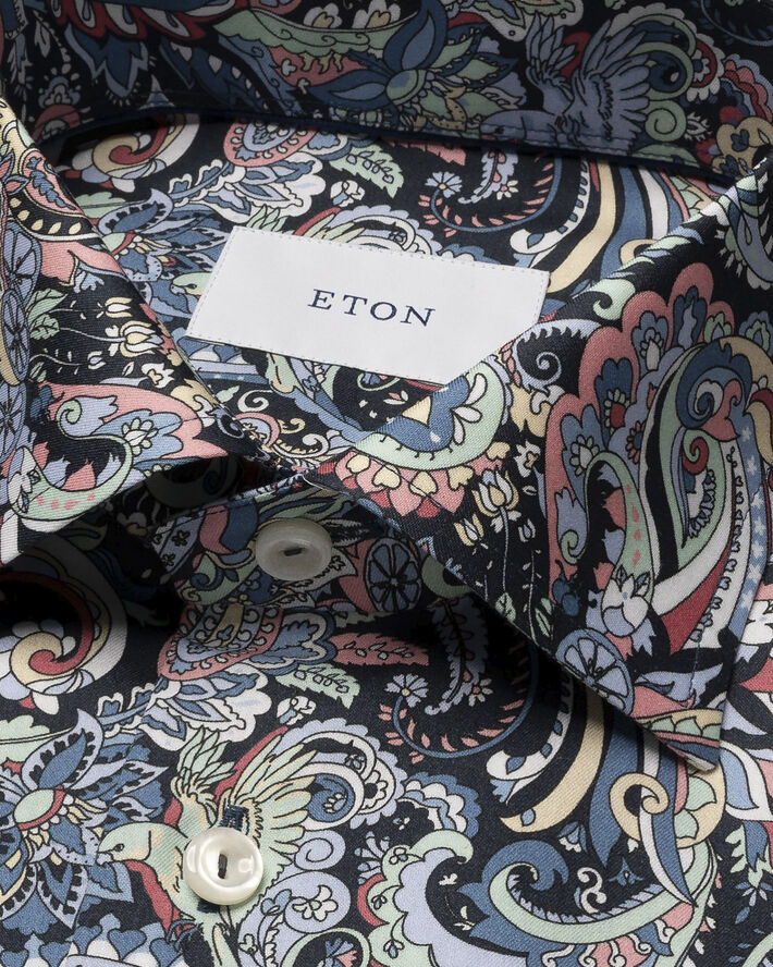 ETON Contemporary Fit Multi Paisley Signature Twill Shirt Multi